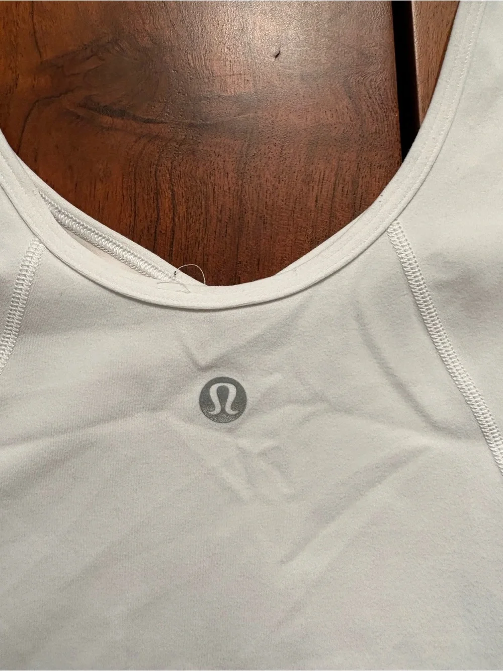 lululemon athletica White Scoop-Neck Short Sleeve Top